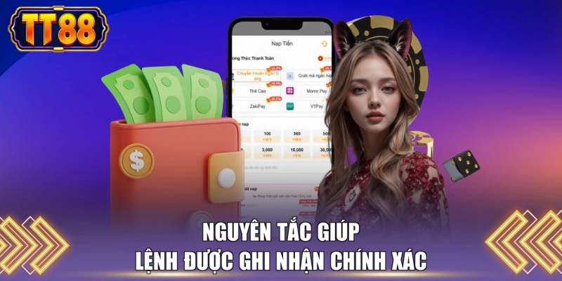 Nguyên tắc giúp lệnh được ghi nhận chính xác