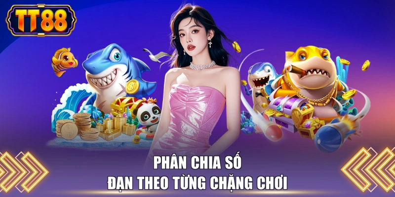 Phân chia số đạn theo từng chặng chơi