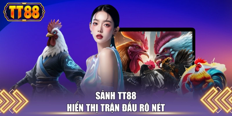 Sảnh TT88 hiển thị trận đấu rõ nét